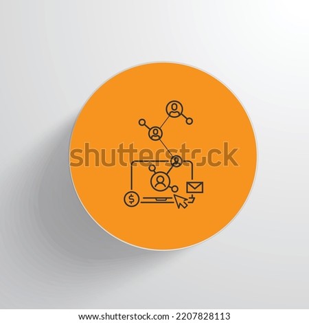 complete single sign-on (SSO) system icon vector design
