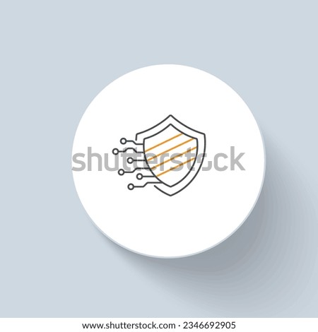 Automate Cybersecurity Workflows icon vector design