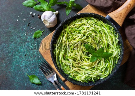 Similar – Image, Stock Photo Flat lay with zucchini flowers