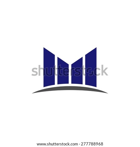 letter M logotype template
