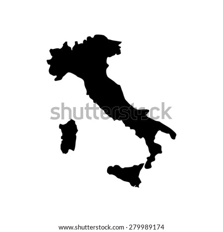 italia map - italian ogo template - italia icon