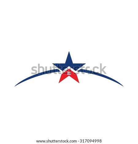 star home logo vector