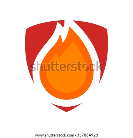 Fireman Logo Vector. - 337864928 : Shutterstock