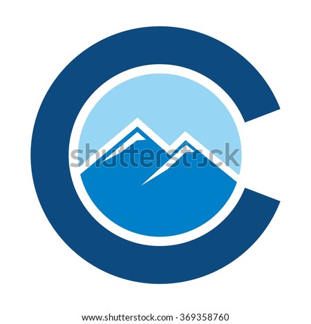 colorado hill logo vector.