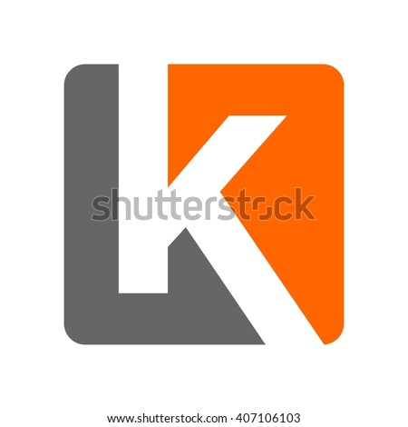 letter K logo vector.