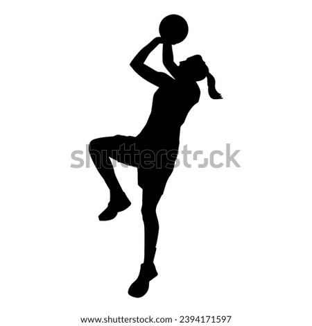 Similar – Image, Stock Photo Fit female athlete doing bound angle pose