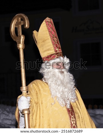 Similar – Image, Stock Photo Weihnachtsmann mit Maske