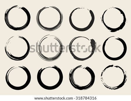 Vector Zen Circles Set Illustration