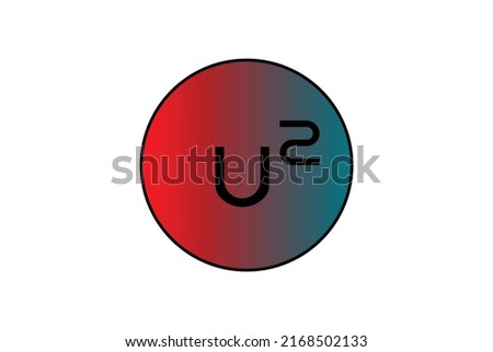 letter U2 logo vector design with circleU