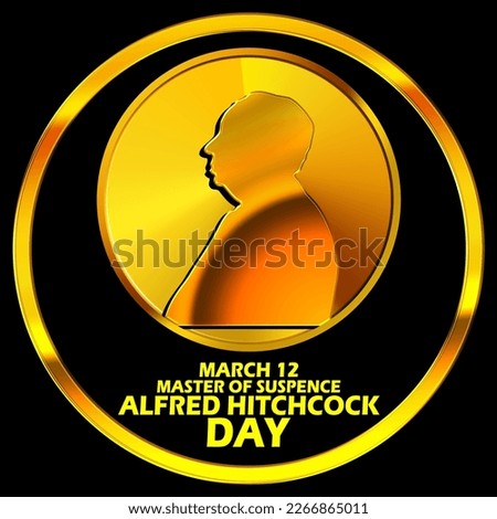 Image, Stock Photo Alfred Hitchcock