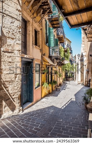 Similar – Image, Stock Photo Old town alley in Rovinj, Croatia