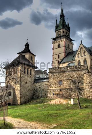 The castle in old mining city Kremnica