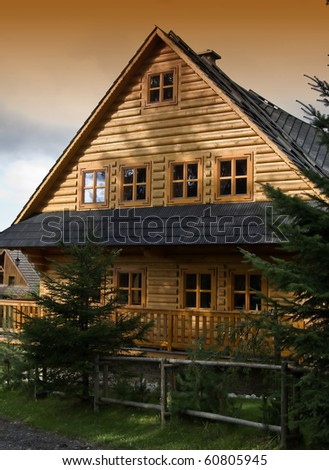 Wooden cottage in High Tatra