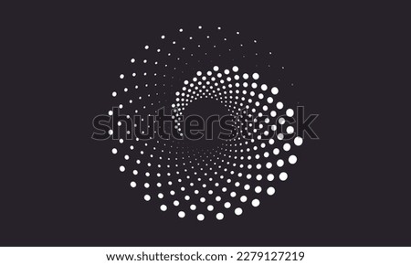 Abstract dynamic rhythmic circle spiral sound wave vector background