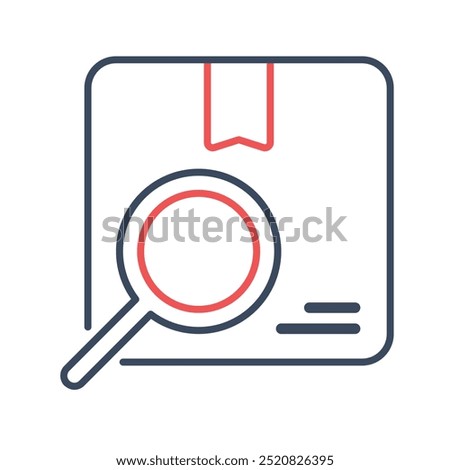 Package Tracking icon. Order tracking, Tracking, Search, Parcel, Delivery, order, Shipment, Track, Logistics. Vector icon illustration