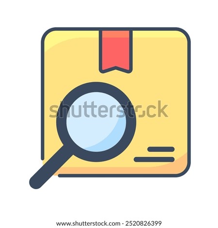 Package Tracking icon. Order tracking, Tracking, Search, Parcel, Delivery, order, Shipment, Track, Logistics. Vector icon illustration