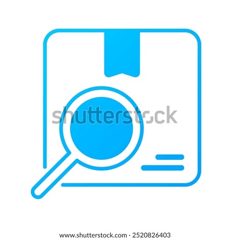 Package Tracking icon. Order tracking, Tracking, Search, Parcel, Delivery, order, Shipment, Track, Logistics. Vector icon illustration