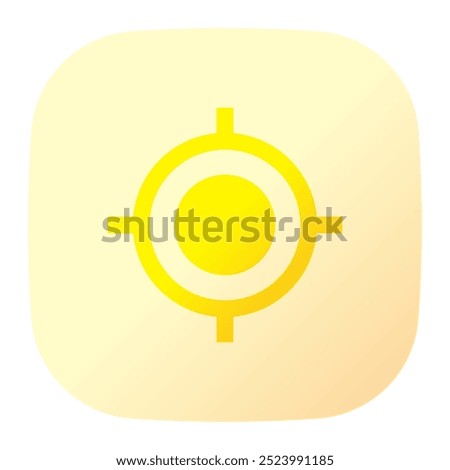 Aim icon. aim, target, navigation, my location, gps, crosshair. Vector icon illustration