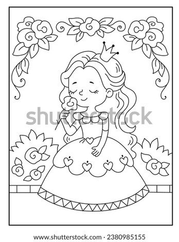 Princess coloring pages for kids