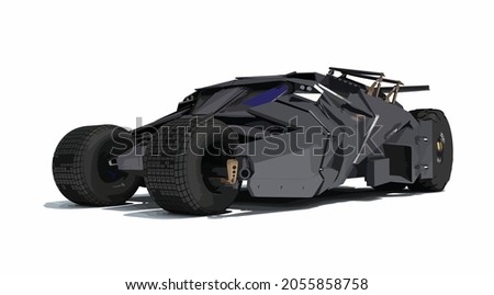 Batman car metal modern vector template