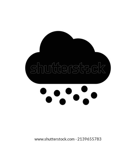 hail weather icon, Weather icon vector illustration.