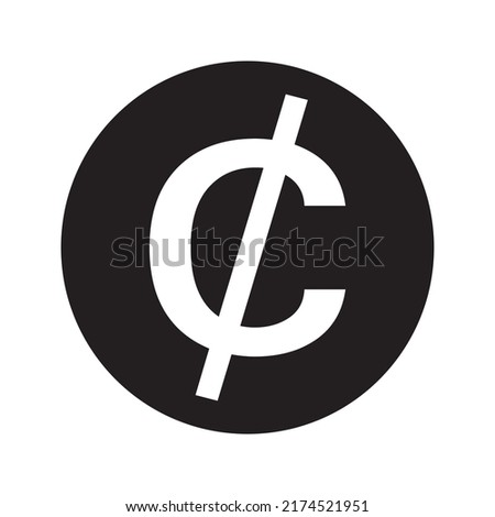 Ghana Cedi sign simple icon on white background. Vector illustration. Money cash Vector illustration, EPS10.Currency symbol vector.