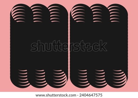 Abstract White Circle Layers black Background vector shapes round