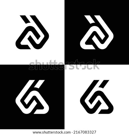 ATU or UAT Letter Mark Abstract Design