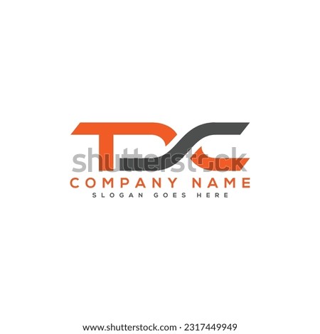 TDC or tdc letter mark abstract vector logo design template - Editable design