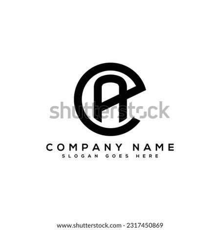 EA or ea letter mark abstract vector logo design template - Editable design - ea Monogram - ea icon