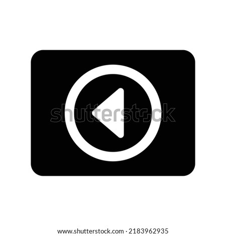 Square, caret, right icon. Black vector graphics.