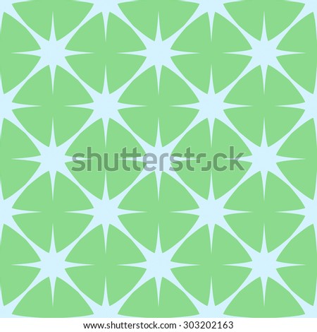 Background of the stars; mesh pattern; \
floral ornament