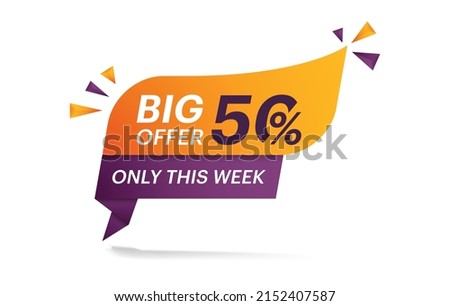Big best offer price retail  Sticker sale tag. Only this week sale pricing tag badge design. store discount banner card isolated. Shopping coupon. Vector illustration.
