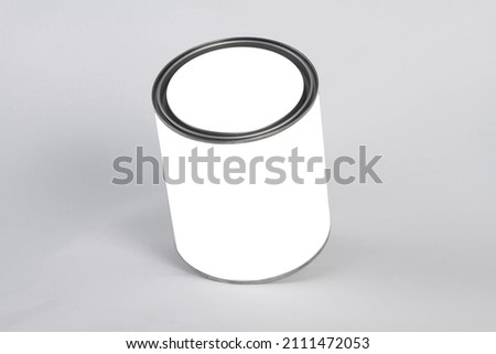 3d rendering mock up Paint can