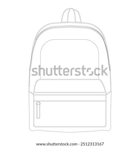 Standard Backpack Today Vector Art