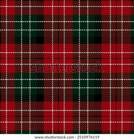 Christmas style plaid seamless pattern vector. Background graphic tartan fashion design use for print, texture, cloth, fabric, flannel.	