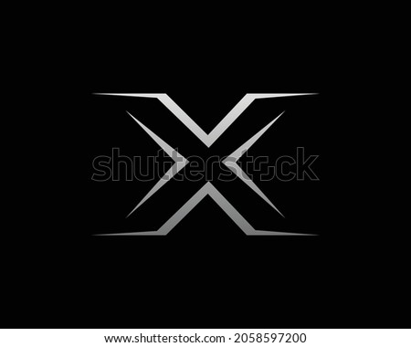 Letter X Logo Design Template Illustration.