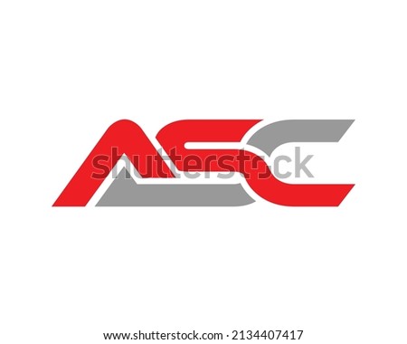 Creative Letter ASC Logo Icon Design Concept Vector Template Elements.