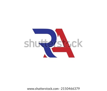 Letter RA Logo Design Icon Concept Vector Symbol Element. Stok fotoğraf © 