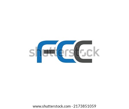 Letter FCC Logo Design Creative Idea Vector Symbol illustration.