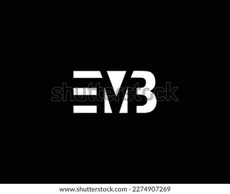 Modern Unique Letter EMB Logo Design Icon Creative Abstract Vector Template.