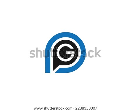 Abstract Style Letter PG, PG, PPG And GPP Creative Logo Design Element Vector Graphic Illustration.
