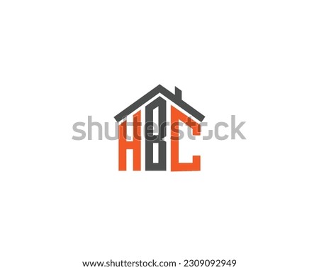 Initial Letter HBC Home House Logo Design. Vector illustration of HBC Letter Home Shaped. Modern Flat Design Icon Template.