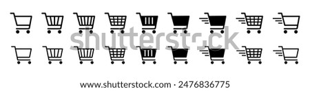 Similar – Image, Stock Photo Shopping cart with a blank mobile phone over a pastel pink background, e commerce, online buying, online commerce, background, technology, shopping day, black friday and network, copy space, mock up