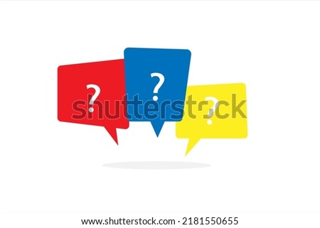 Messege box with question mark icon.