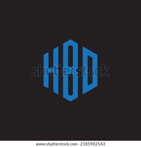 HBO blue logo in hexagon form