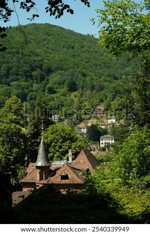 Similar – Foto Bild Schlosskirche und Esse in Chemnitz in der Abenddämmerung