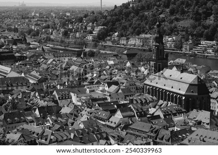 Similar – Foto Bild Schlosskirche und Esse in Chemnitz in der Abenddämmerung