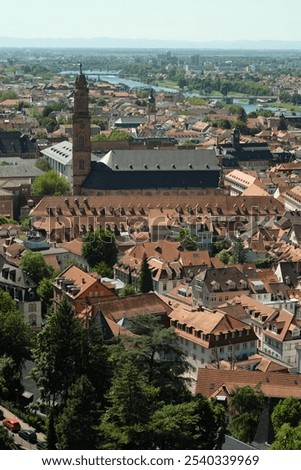 Similar – Foto Bild Schlosskirche und Esse in Chemnitz in der Abenddämmerung