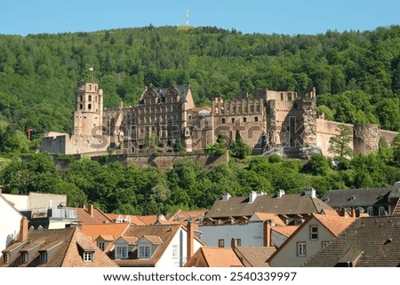 Similar – Foto Bild Schlosskirche und Esse in Chemnitz in der Abenddämmerung